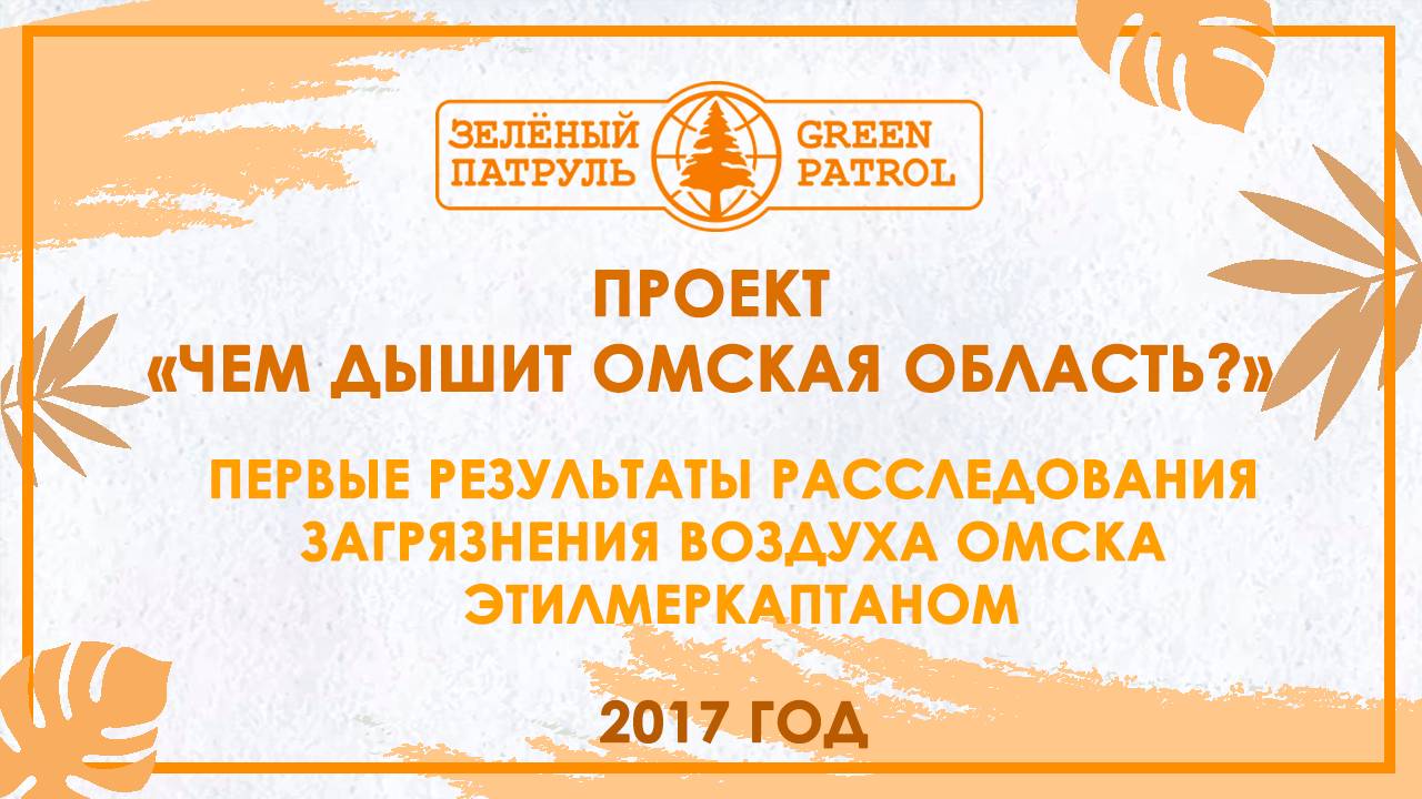 Первые результаты расследования загрязнения воздуха Омска этилмеркаптаном 2017 год