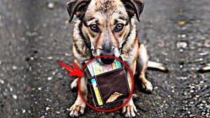 Мужчина не поверил своим глазам, когда бездомный пёс принёс ему потерянную барсетку прямо в зубы!