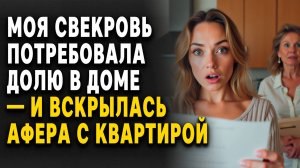 СВЕКРОВЬ потребовала ДОЛЮ в доме — и вскрылась афера с КВАРТИРОЙ... Слушать историю