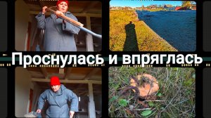 Жизнь в деревне. Дурная привычка. Набрала грибов.Затопила печь.