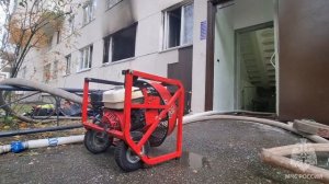 Двое малолетних пострадали в результате пожара на Васильевском острове