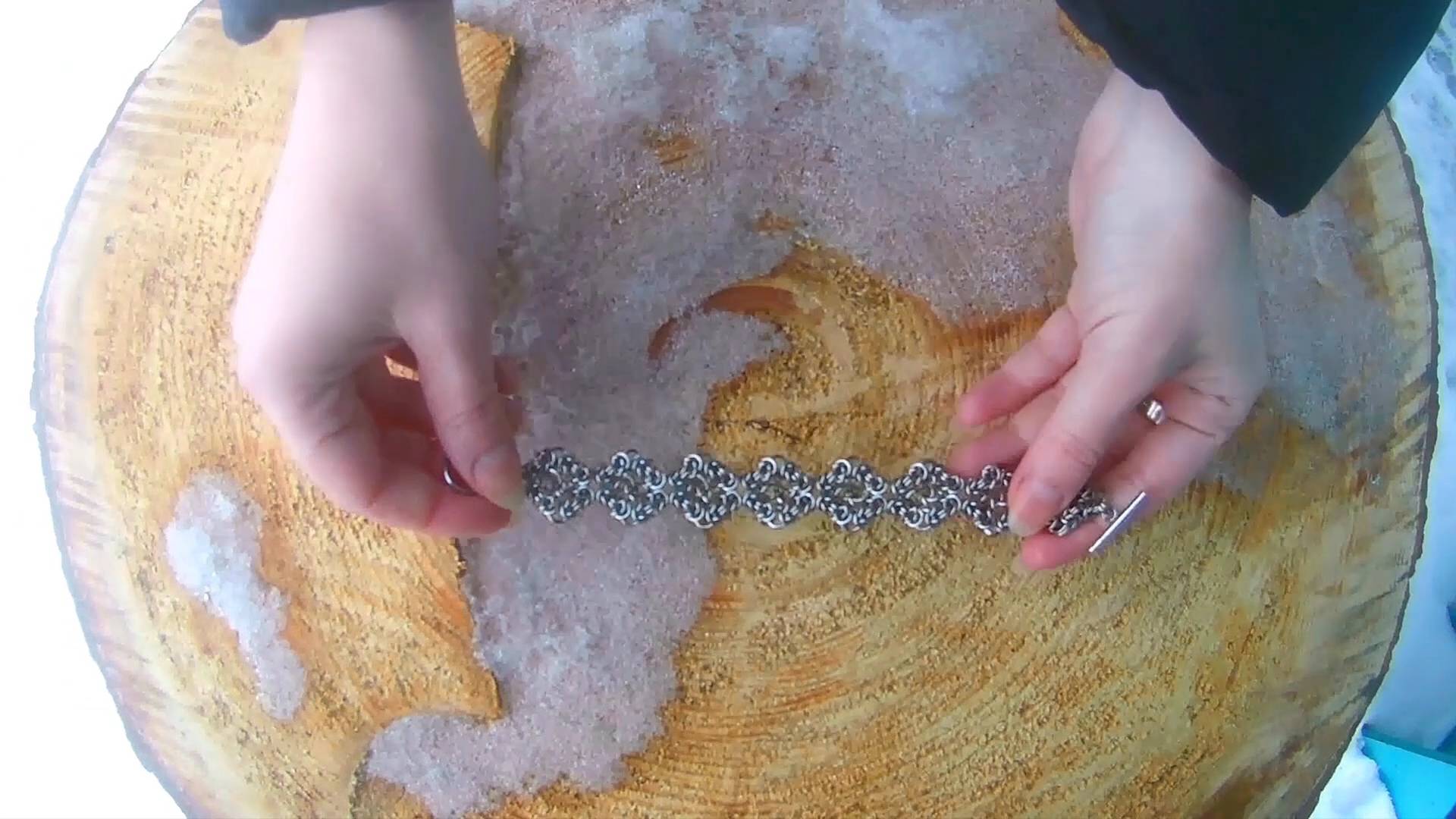 Византийский водоворот. Кольчужный браслет.