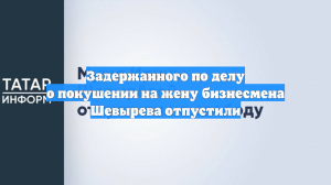 Задержанного по делу о покушении на жену бизнесмена Шевырева отпустили