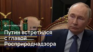 Путин встретился с главой Росприроднадзора
