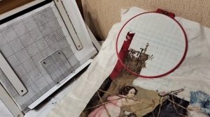 ХОББИ -ВЛОГ.ПЛАНШЕТ ДЛЯ СХЕМЫ. ПРОЦЕСС ВЫШИВАНИЯ РАБОТЫ "ВСАДНИЦА".