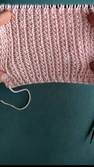 Ажурная резинка спицами 🧶