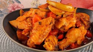 Изысканный вкус. КУРИНЫЕ КРЫЛЫШКИ, ТУШЕННЫЕ С АЙВОЙ