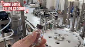 Моноблочная，Машина для розлива и укупорки фармацевтических флаконов объемом 30 мл