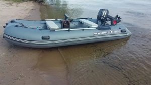 Замер скорости на Polar Bird 385М НДНД + Tohatsu 9.8