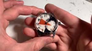 Дмитрий Бродниковский-часы Ракета-Авангард Клином красным бей белых (сапфир+сталь)