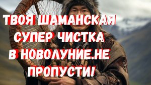 ТВОЯ ШАМАНСКАЯ СУПЕР ЧИСТКА В НОВОЛУНИЕ.НЕ ПРОПУСТИ!