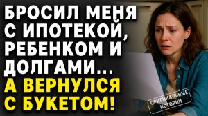 Бросил С ИПОТЕКОЙ, ребенком и долгами... А вернулся С БУКЕТОМ! Слушать аудиорассказы