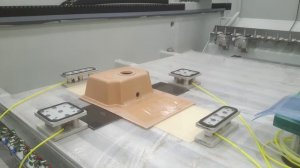 Изготовление мойки из композитных материалов на обрабатывающем центре Intermac Master 45.5