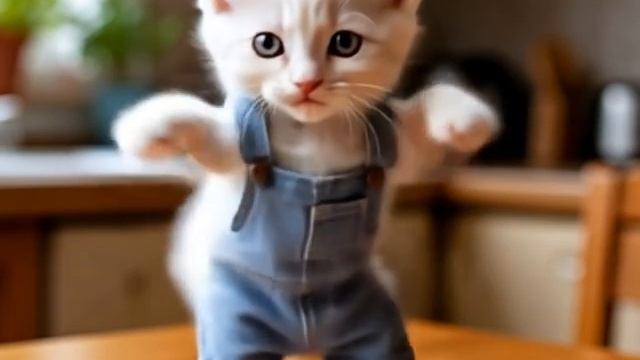 Cute cat dance 