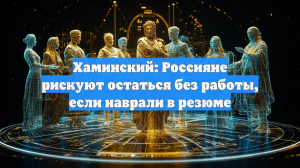 Хаминский: Россияне рискуют остаться без работы, если наврали в резюме