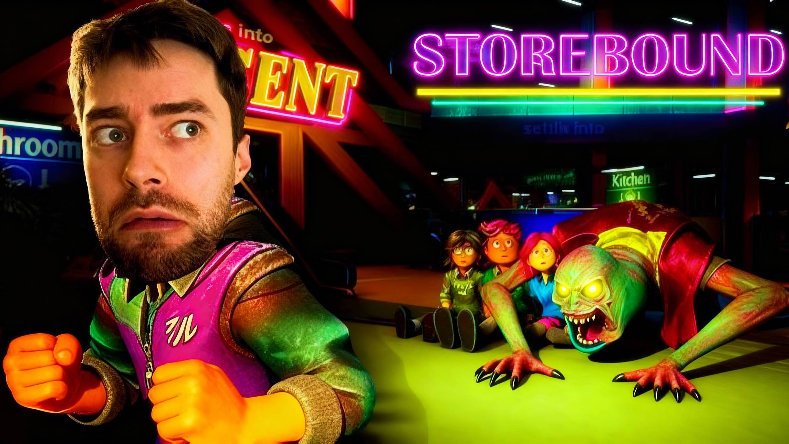 ЗАСТРЯЛИ В ТЦ С МОНСТРОМ Ⓢ STOREBOUND DEMO смотреть онлайн