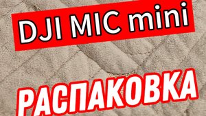 DJI mic mini / РАСПАКОВКА