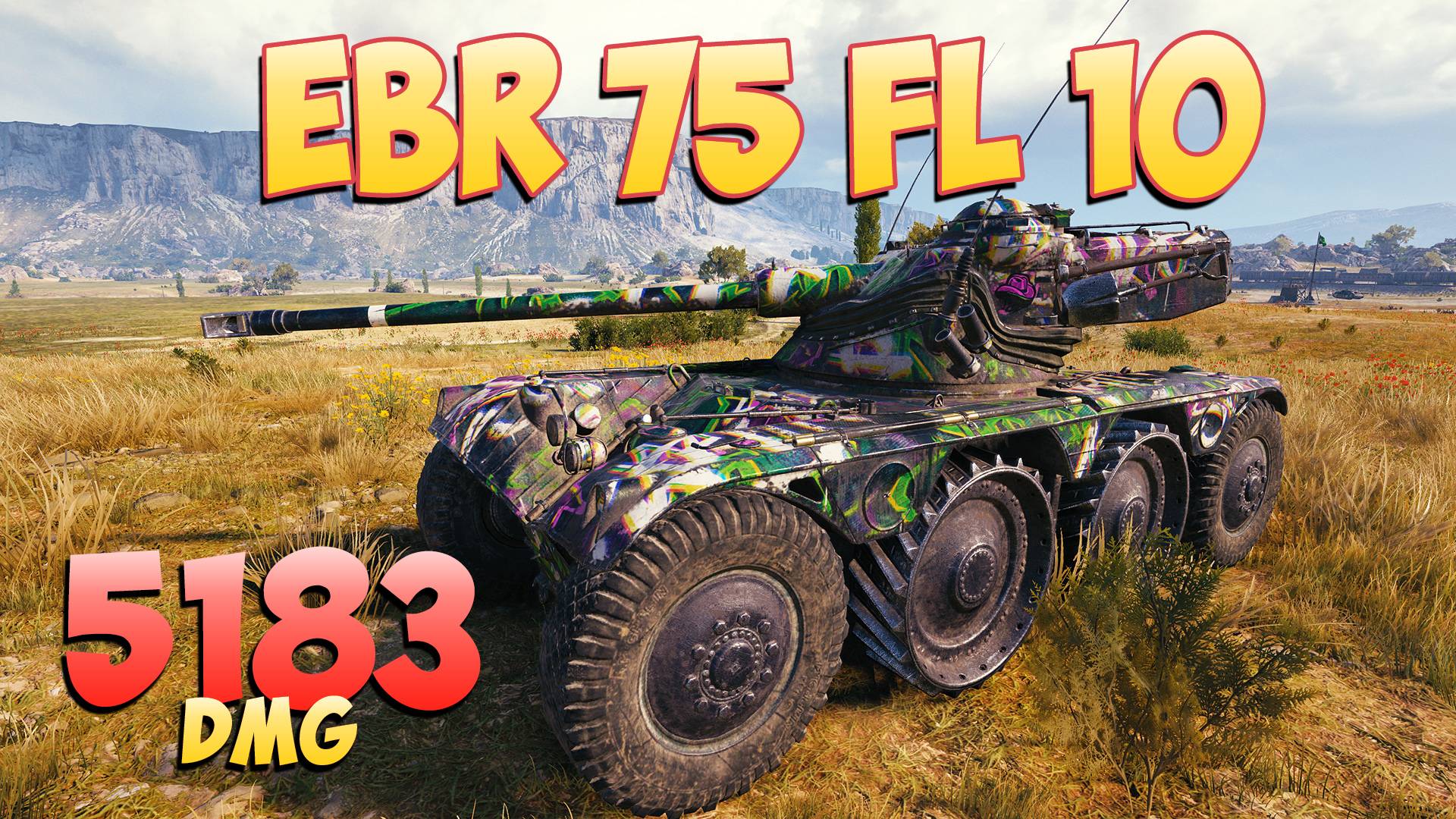 EBR 75 FL 10 • Все в одиночку! - 5 Фрагов 5.1K Урона • Мир Танков