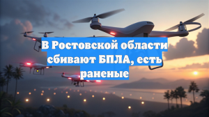 Мирный житель пострадал в результате атаки БПЛА в Ростове-на-Дону