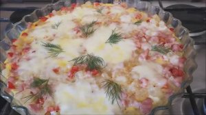 Фриттата Вкусный и быстрый ужин для всей семьи. Ужин из ДОСТУПНЫХ домашних ПРОДУКТОВ
