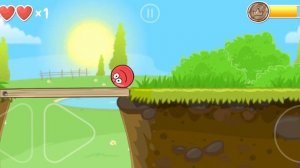 играем в red ball проходим уровни