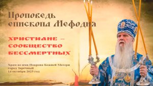 Христиане – сообщество бессмертных | Проповедь епископа Мефодия