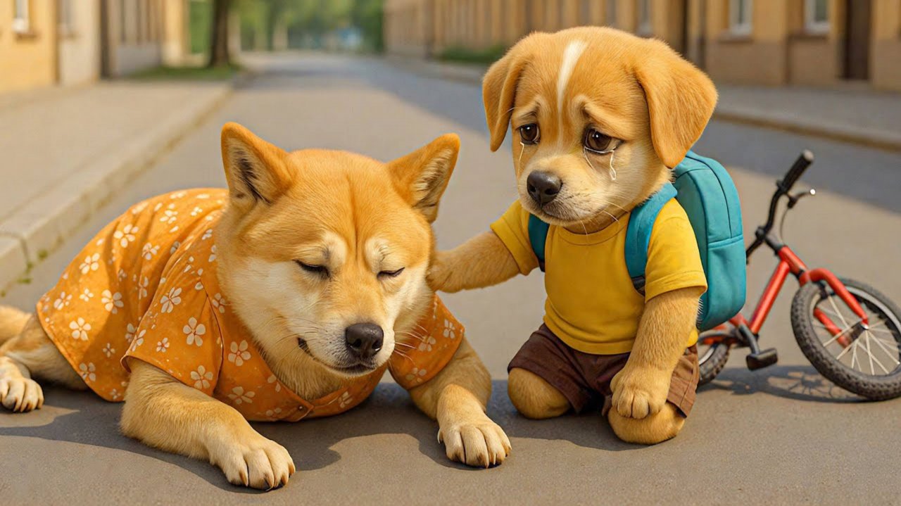 Маленький Щенок Не мог позволить Себе Велосипед… 😭🧡✨ Большой сюрприз для Джинджер 🎁🐾 смотреть онлайн