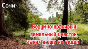 Безумно красивый земельный участок в Сочи ! Я таких еще не видел !!!!