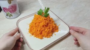 Салат из моркови! Без майонеза Без уксуса! Вкусный салат на каждый день! Куча пользы мало калорий