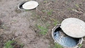 Дренаж от скептика в фильтрационный колодец - отлично работает.
Обзор через 2 месяца без откачки!!