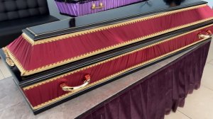 Гроб Комбинированный Б-4 темный (Красный)