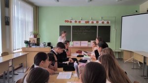 Урок русского языка в седьмом  классе.Учитель- Васильева А.А.