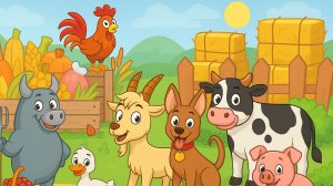 Мультик Зоопарк и Ферма для Детей - УЧИМ животных и их звуки мультик для деток