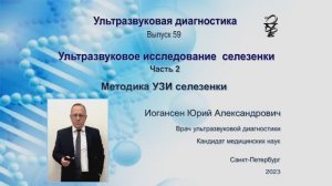 Ультразвуковая диагностика. Доктор Иогансен. Выпуск 59. Методика УЗИ селезенки.