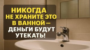 Как одно действие в ванной комнате обнуляет всё - деньги, удачу и даже защиту рода