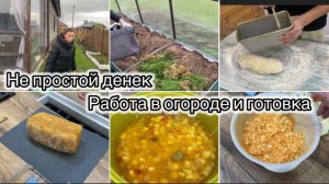 РАБОТА В ТЕПЛИЦЕ// ПОДСТРИГЛА СЫНА// ПЕКУ ХЛЕБ// ШИКАРНЫЙ УЖИН🔥
