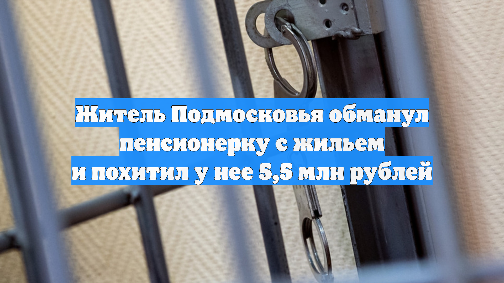 Житель Подмосковья обманул пенсионерку с жильем и похитил у нее 5,5 млн рублей