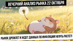 Вечерний анализ рынка 22 октября. Рынок без движений ждет данных по инфляции! Нефть растет!