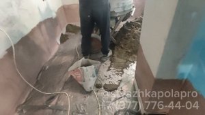 Полусухая стяжка пола во вторичке на Братиславской!