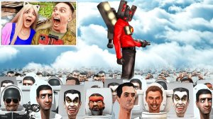 Мой ДРОН ЗАСНЯЛ МОМЕНТ С СКИБИДИ ТУАЛЕТОМ и МЕГА СПИКЕРМЕНОМ