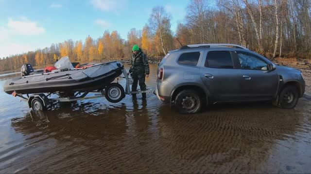 Рыбалка и отдых в Карелии. Озеро Сандал. Осень середина Октября. Судак, Налим, Окунь.
