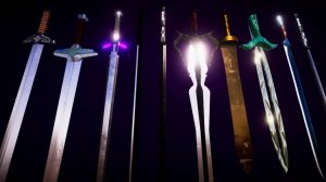 Asset Unity - Several Swords With Scabbards