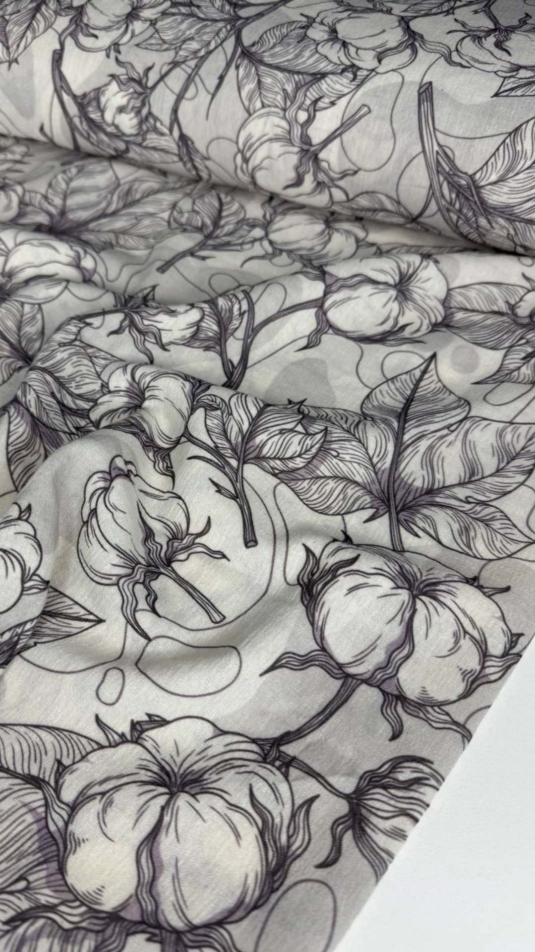 Крэш-хлопок с принтом  нежнейший шик!