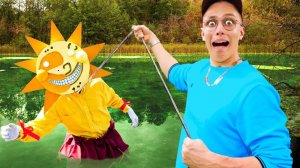 МЫ ПОЙМАЛИ СОЛНЦЕ Аниматроник FNAF Security Breach на магнитной рыбалке !