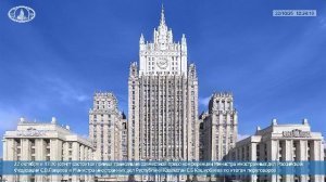 🔴 #ПрямойЭфир: Начало переговоров С.В.Лаврова с Министром иностранных дел Казахстана Е.Б.Кошербаевы