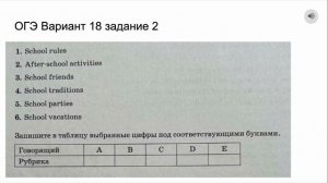 ОГЭ вариант 18