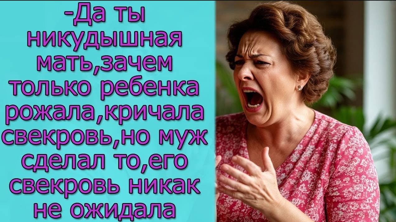 - Да ты никудышная мать, кричала свекровь, но муж сделал то, чего свекровь никак не ожидала смотреть онлайн