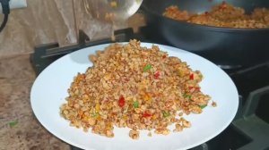 Плов из гречки.