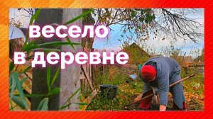 Жизнь в деревне.Пора заканчивать.Копаю картошку с помошниками.