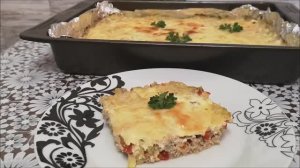 Запеканка из кабачков с фаршем. СЪЕДАЕТСЯ МОМЕНТАЛЬНО!!! ЛЕГКО и ВКУСНО!!!